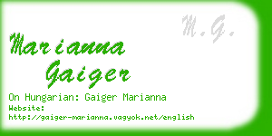 marianna gaiger business card